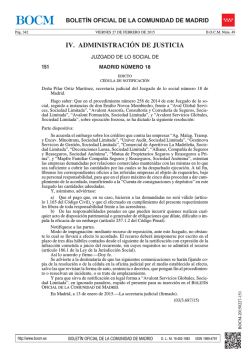 IV. ADMINISTRACI&Oacute;N DE JUSTICIA - Sede Electr&oacute;nica del Boletin