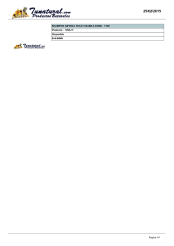 SHAMPOO AMYRKA CHILE C/SABILA 550ML. 1X20 Producto