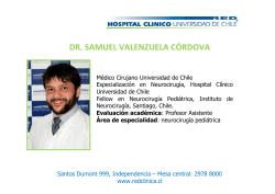 dr. samuel valenzuela c&oacute;rdova - Hospital Cl&iacute;nico Universidad de Chile