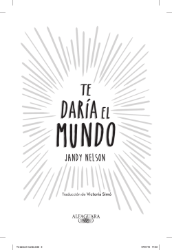 Te daria el mundo.indd