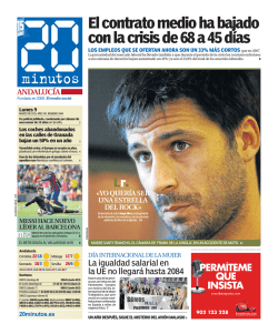 El contrato medio ha bajado con la crisis de 68 a 45 d&iacute;as