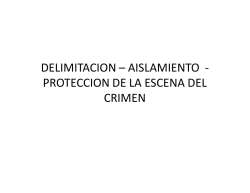 proteccion de la escena del crimen