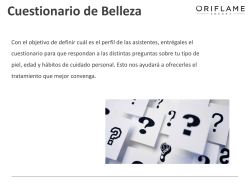 Cuestionario para Beauty Party - El Blog de Belleza Oriflame de