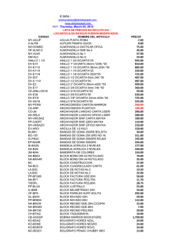 E MAIL - De Todo Papel CA