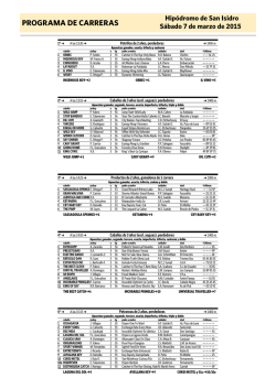 PROGRAMA DE CARRERAS