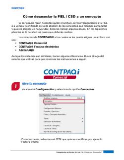 C&oacute;mo desasociar la FIEL o CSD en los sistemas