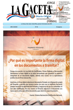 Gaceta con Firma digital