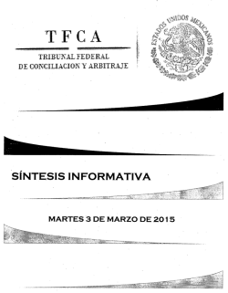 T F C A - Tribunal Federal de Conciliaci&oacute;n y Arbitraje