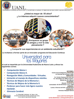 P&oacute;ster - Universidad Aut&oacute;noma de Nuevo Le&oacute;n