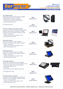 TPV PRECIOS GENERAL nuevo