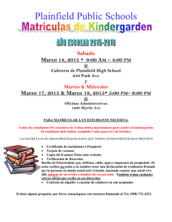 9:00 PM - Plainfield Board of Education