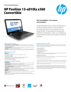HP Pavilion 13-a010la x360 Convertible