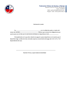 Declaraci&oacute;n Jurada Yo, , en mi calidad de padre o madre del menor