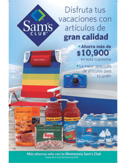 Nuevo - Sam`s club