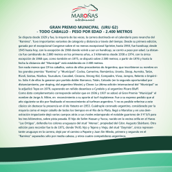 gran premio municipal (uru g2)