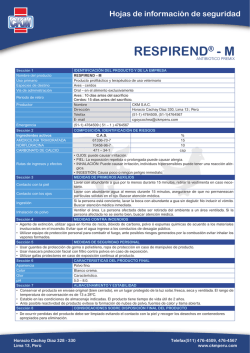 Descargue Aqu&iacute; las Hojas de Informacion de Seguridad