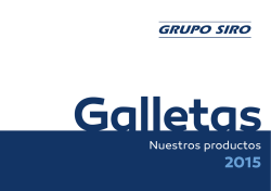 DESCARGAR Cat&aacute;logo de Galletas