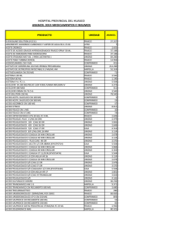 Arancel Medicamentos e Insumos 2015