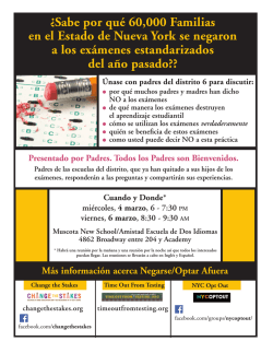 &iquest;Sabe por qu&eacute; 60,000 Familias en el Estado de Nueva York se
