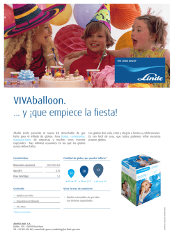 VIVAballoon. y &iexcl;que empiece la fiesta!