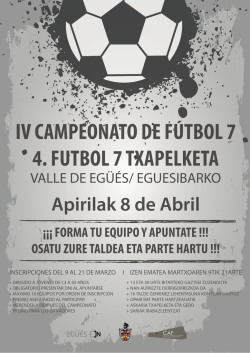 Cartel futbol 7 &ndash; 2015 - Ayuntamiento del Valle de Eg&uuml;&eacute;s