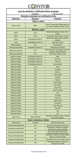 imprimir lista de alimentos