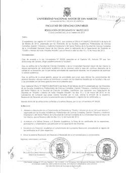 1 / ~ - - Facultad de Ciencias Contables-UNMSM