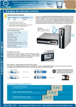 Osmosis inversa flujo directo Iosmosis