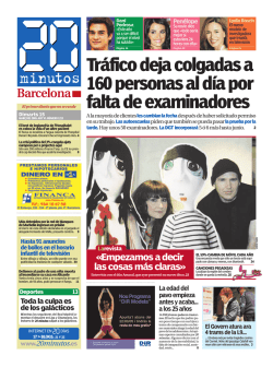 Tr&aacute;fico deja colgadas a 160 personas al d&iacute;a por falta