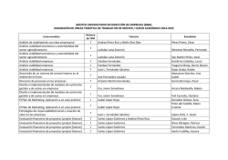 Asignaci&oacute;n de L&iacute;neas Tem&aacute;ticas TFM