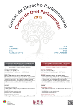 os de Derecho rl m n a i ur os de Dret Parl ment r