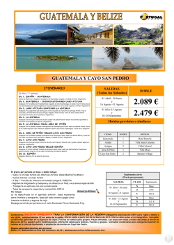 GUA-Guatemala y Cayo San Pedro Verano 2015