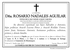 D&ntilde;a. MANUELA TEJERO MOLINA