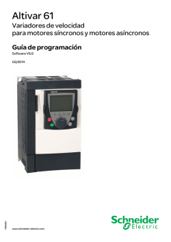 Altivar 312 Variadores de velocidad para motores