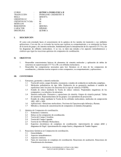 CURSO : QU&Iacute;MICA INORG&Aacute;NICA II TRADUCCI&Oacute;N