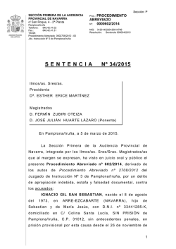 sentencia n&ordm; 34/2015