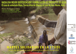 Hacia una mejor identificaci&oacute;n y formulaci&oacute;n de proyectos de agua
