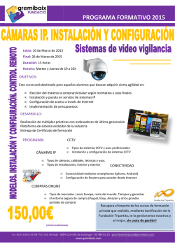 CAMARAS IP - Gremi d`instal&middot;ladors del Baix Llobregat