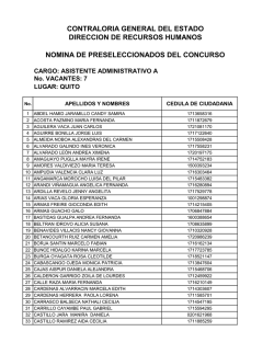 contraloria general del estado direccion de recursos humanos