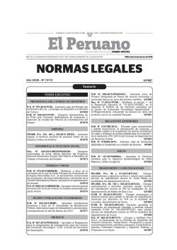 Publicacion Oficial - Diario Oficial El Peruano