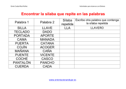 actividades dislexia encuentra la s&iacute;laba repetida