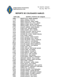 reporte de colegiados habiles - colegio quimico farmaceutico