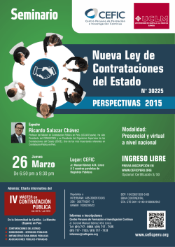 Nueva Ley de del Estado Contrataciones