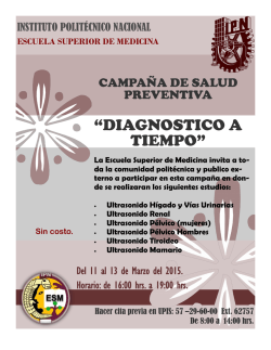 &ldquo;DIAGNOSTICO A TIEMPO&rdquo; - E.S.M. - Instituto Polit&eacute;cnico Nacional