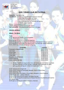 orden de salida - Club Recta Final