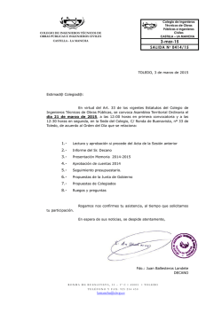 Carta elegante - Castilla La Mancha