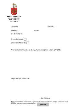 solicitud - Ayuntamiento de San Adri&aacute;n