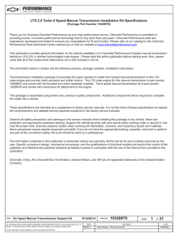 LTG 2.0 Turbo 6-Speed Manual Transmission