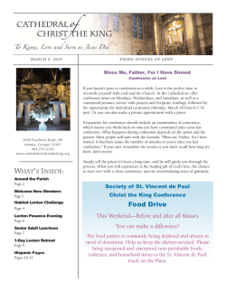 Bulletin - Cathedral of Christ the King