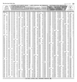 Lotto - The San Juan Daily Star